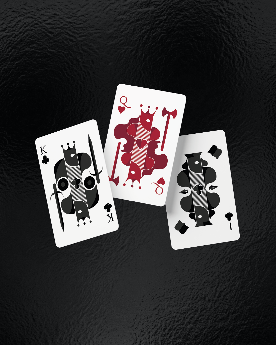 trio carte figures fantaisie