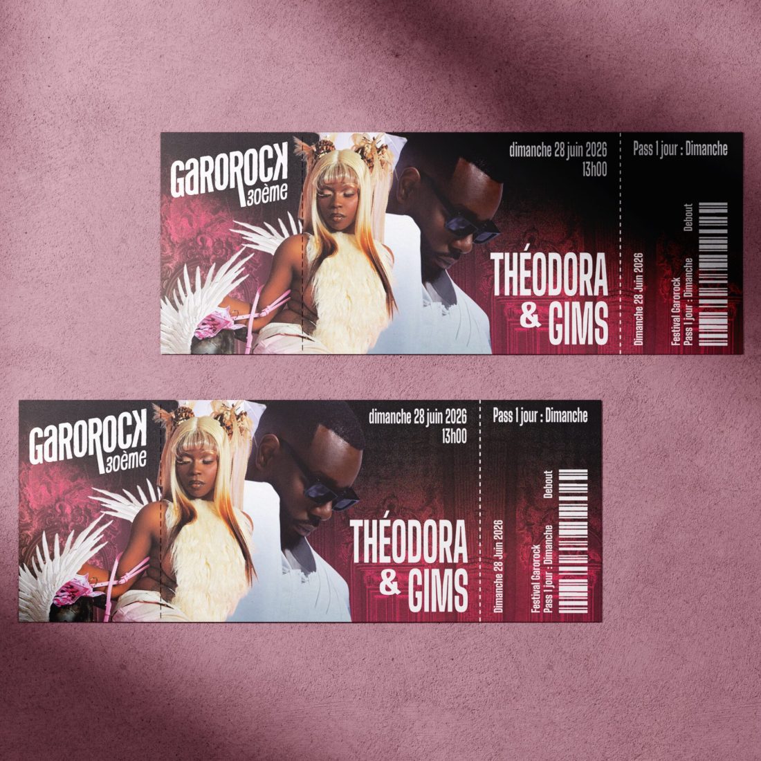mockup ticket garorock